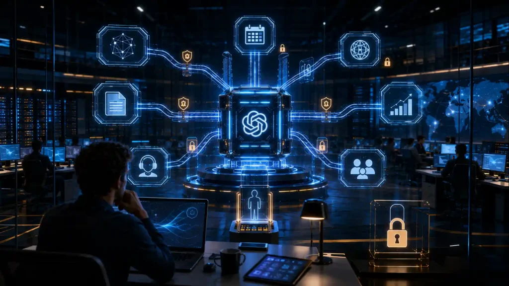 Professional overseeing connected work agents — openai building agents | AI Tools
