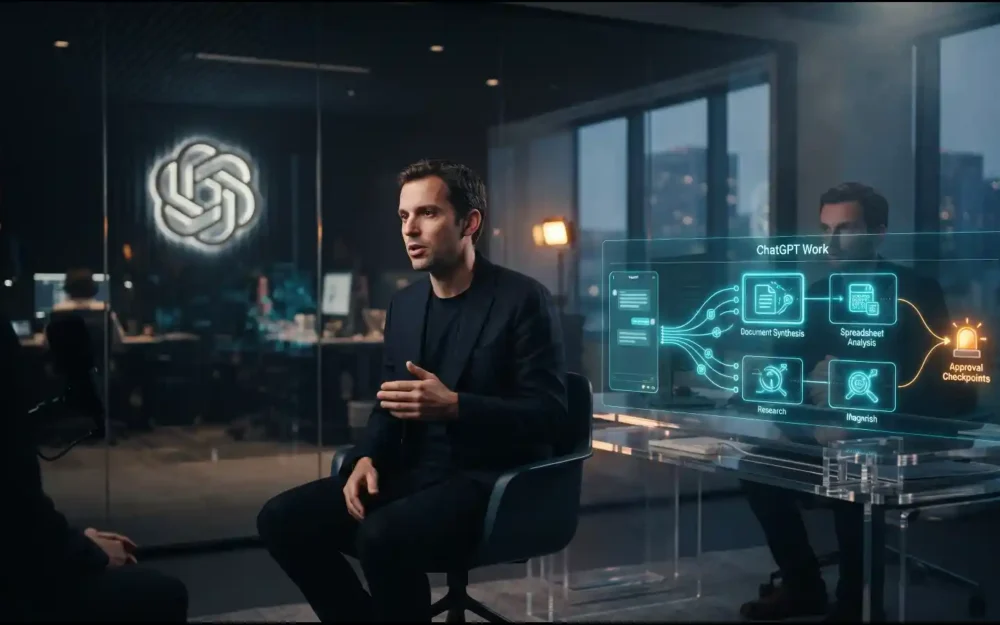 Thibault Sottiaux discussing ChatGPT Work agents — world seems ready | AI Tools