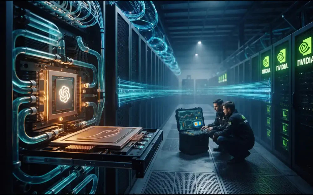 OpenAI Jalapeño accelerator beside NVIDIA racks — openais jalapeo chip | Latest News