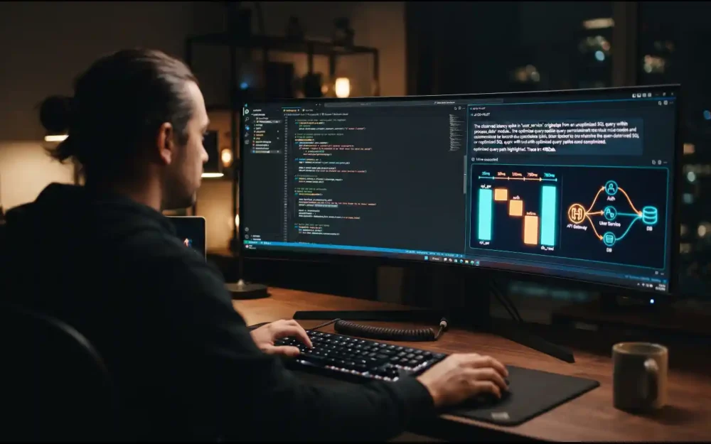Engineer verifying an AI agent's root-cause finding inline using agentic observability with Amazon OpenSearch Service | AI To