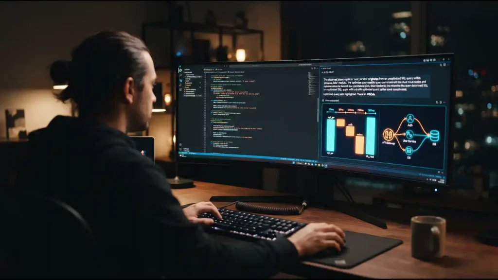 Engineer verifying an AI agent's root-cause finding inline using agentic observability with Amazon OpenSearch Service | AI To