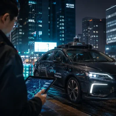 Pony.ai autonomous robotaxi tested in Seoul's Gangnam district ahead of plan to bring Level 4 robotaxis to Korea | AI Startup