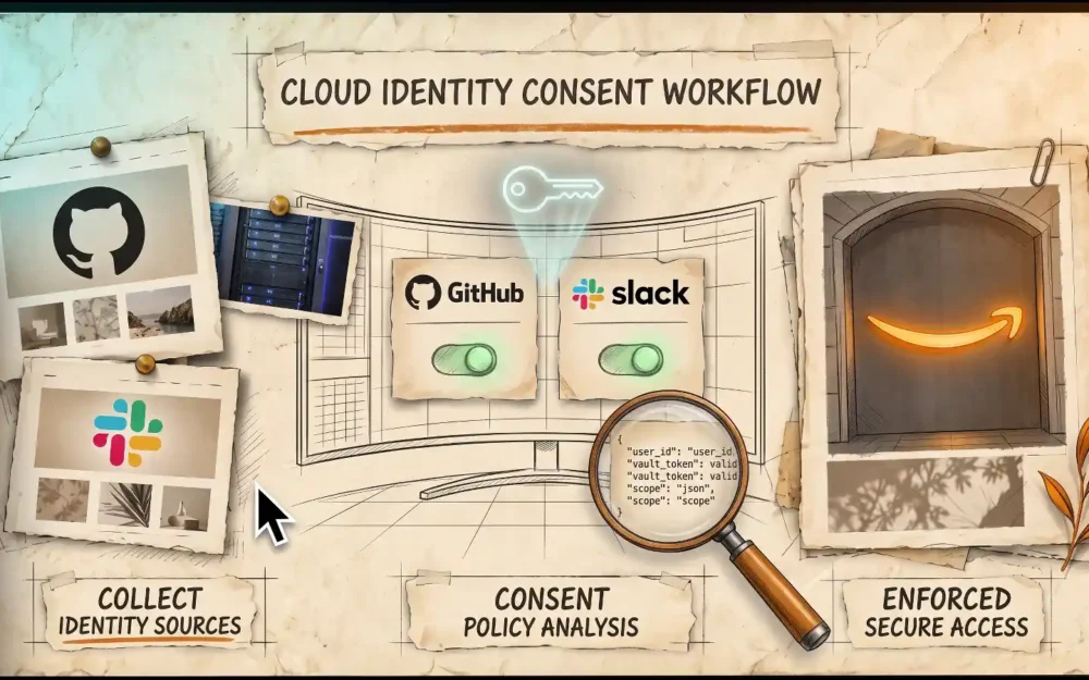 AWS AgentCore consent screen showing GitHub and Slack connections - manage end-user oauth | AI Tools