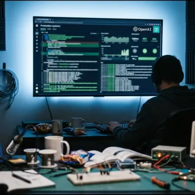 OpenAI and Perplexity branding over a production dashboard, perplexity trusts gpt6 astra story | AI Models