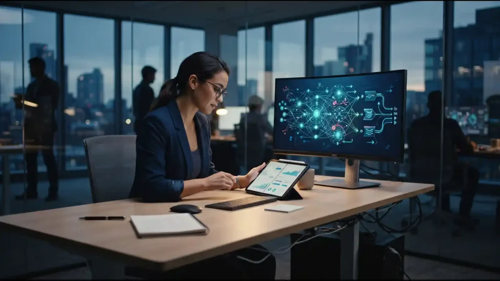 Business analyst reviewing an AI data workflow as Prophecy launches data prep tools | AI Tools